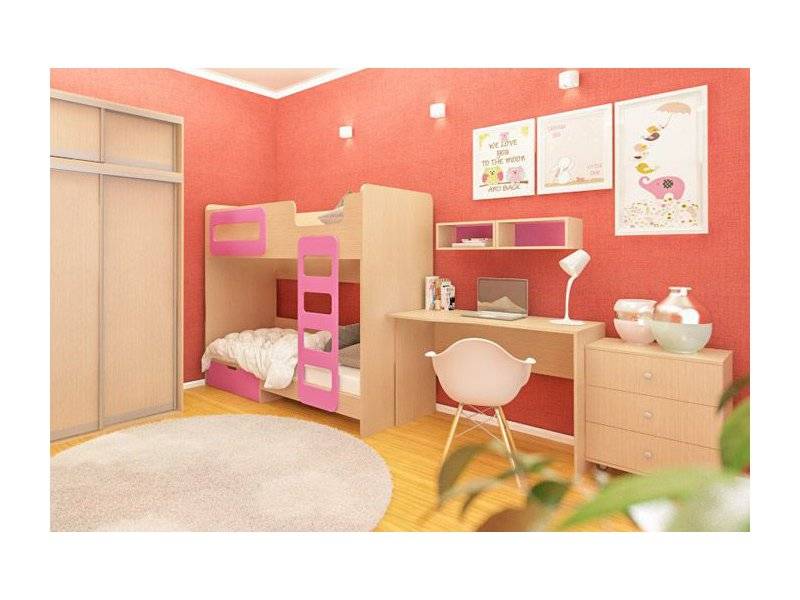 мебель для детской малина для двух детей в Нижневартовске