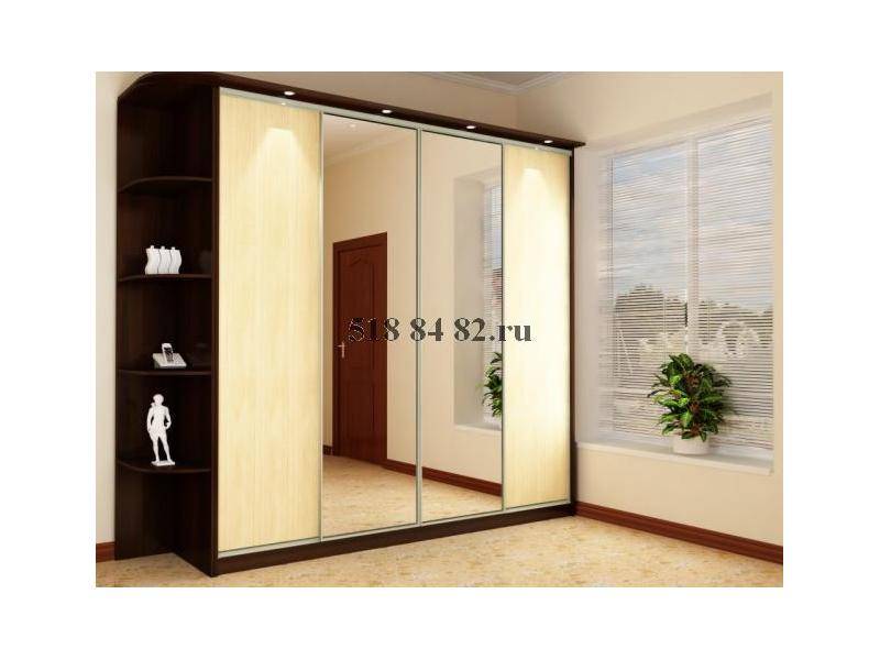 шкаф-купе с угловыми полками в Нижневартовске
