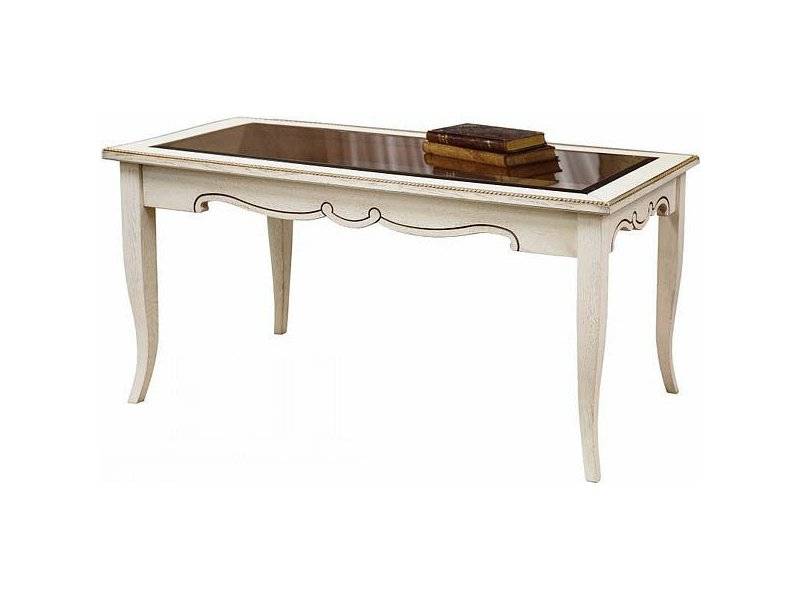 стол журнальный марселла 01 со стеклом в Нижневартовске