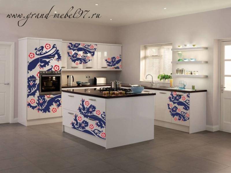 кухня с фотопечатью 046 в Нижневартовске