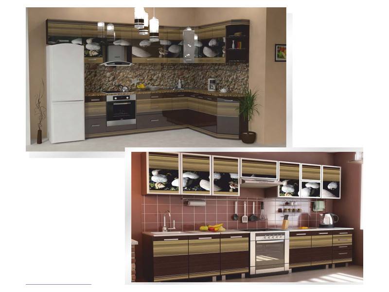 кухня угловая фотопечать 09 в Нижневартовске