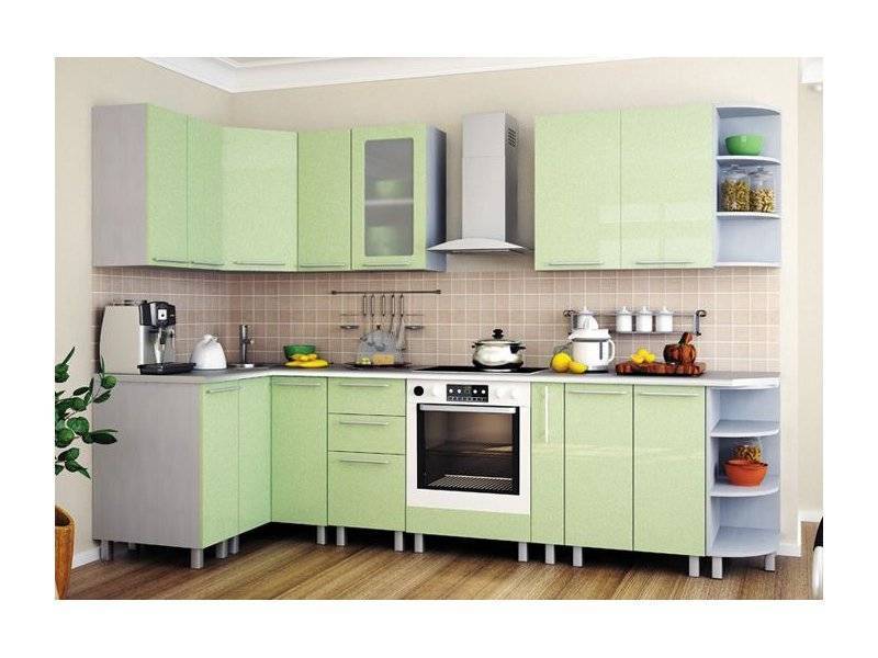 угловая простая кухня в Нижневартовске