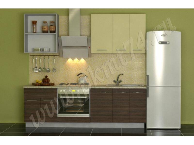 маленькая прямая кухня в Нижневартовске