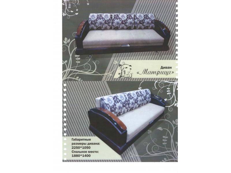 прямой диван с цветами матрица в Нижневартовске