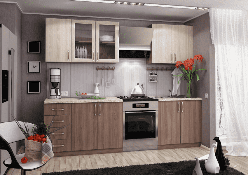 функциональная прямая кухня в Нижневартовске