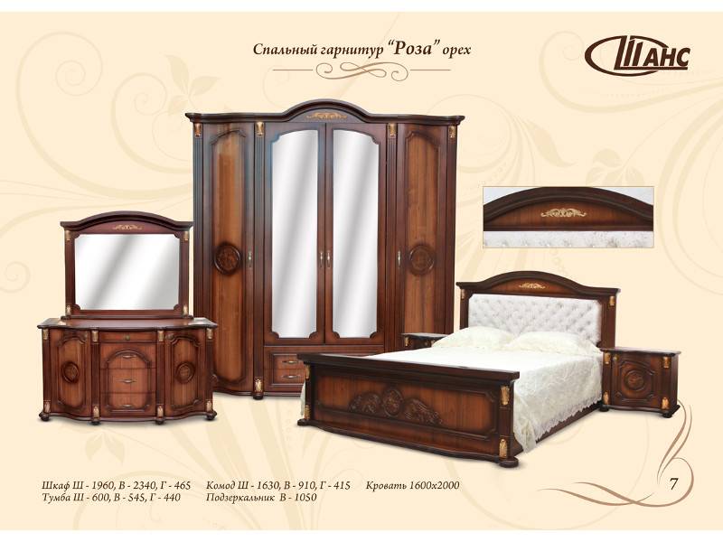 спальный гарнитур роза в Нижневартовске