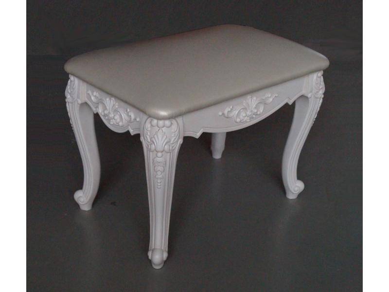 белый пуф с точеными ножками в Нижневартовске