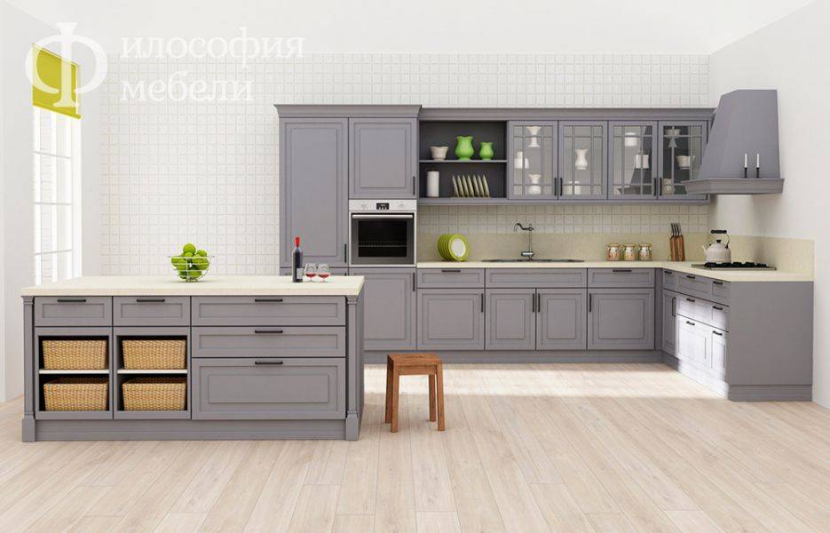 кухня №31 с островом в Нижневартовске