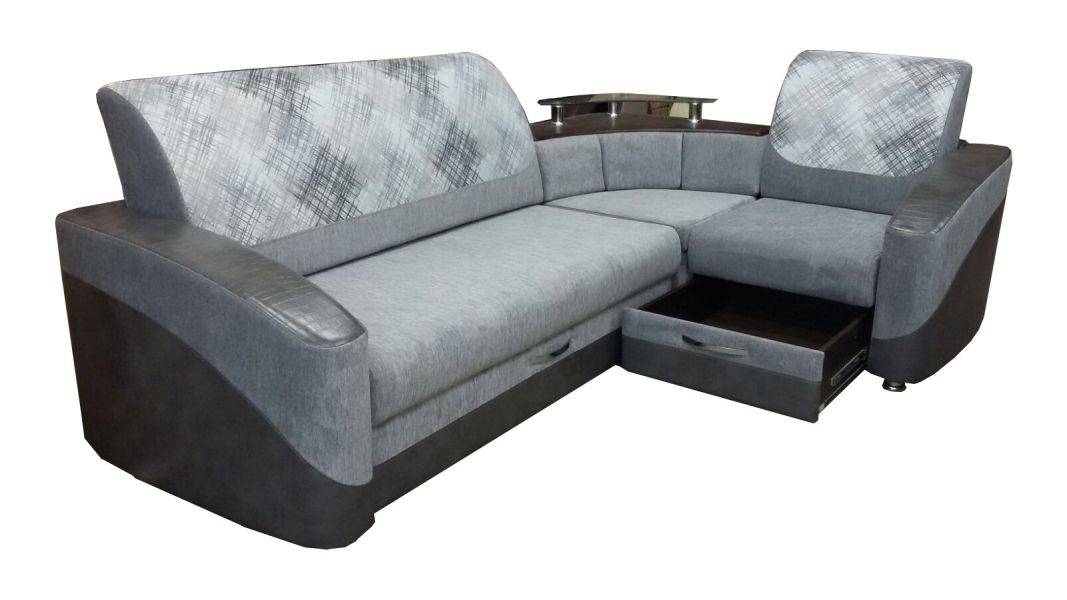 угловой диван с полками статус в Нижневартовске