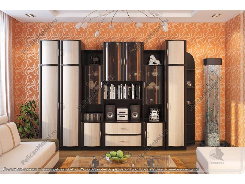 гостиная стенка магнолия 003 в Нижневартовске