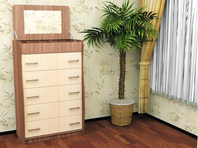 высокий комод с зеркалом №12 в Нижневартовске