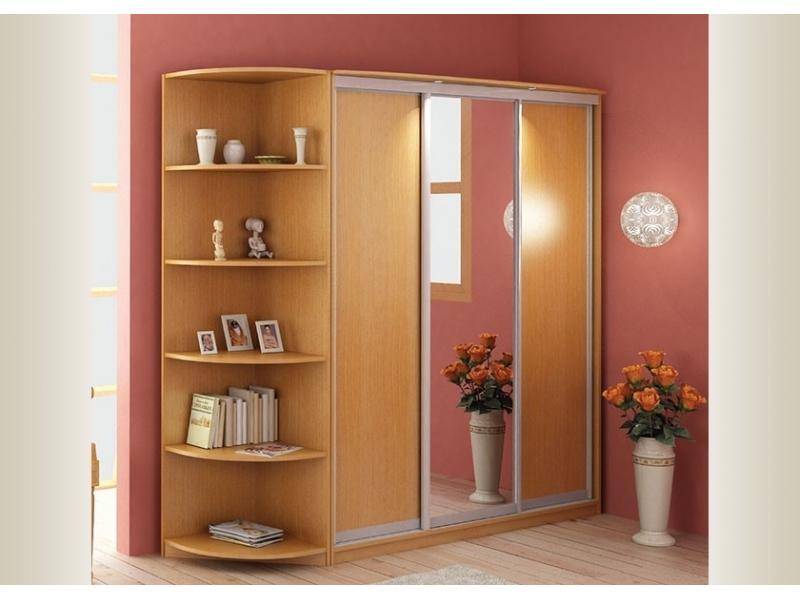 шкаф с угловыми полками купе-2 в Нижневартовске