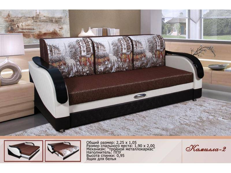 диван прямой камилла 2 в Нижневартовске