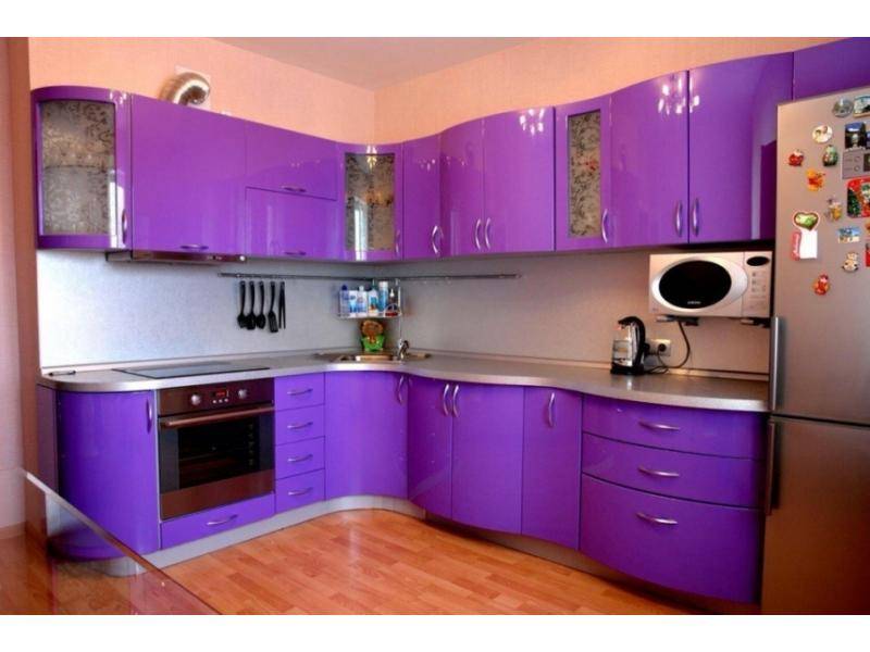 фиолетовый кухонный гарнитур в Нижневартовске