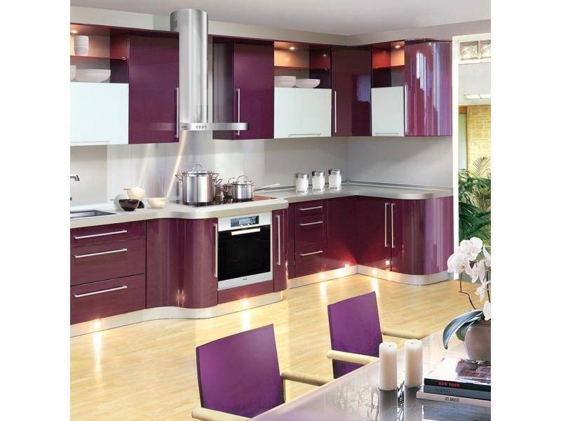 кухня с фасадом пластик-акрил в Нижневартовске