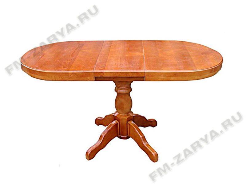 стол на 1-ой балясине, раздвижной, из массива дерева в Нижневартовске