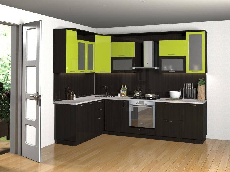 кухня угловая лайм - венге в Нижневартовске