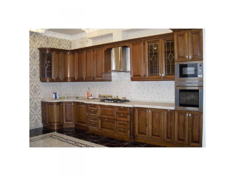 кухонный гарнитур угловой массив в Нижневартовске