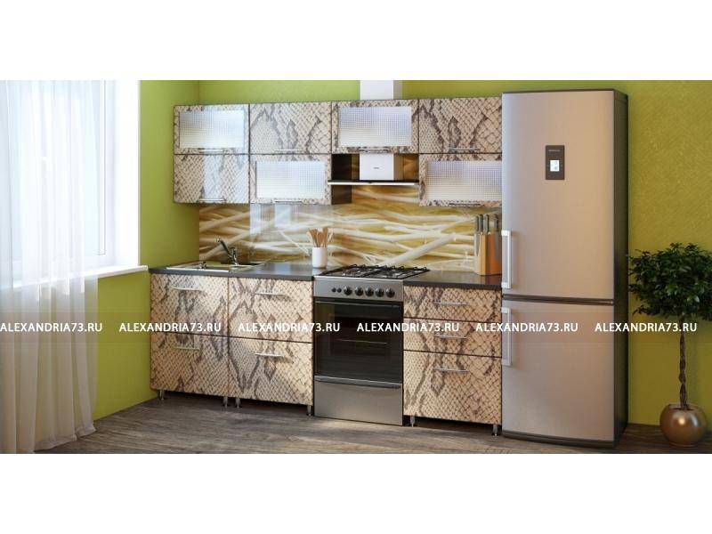 кухонный гарнитур александрия плюс кожа змеи в Нижневартовске