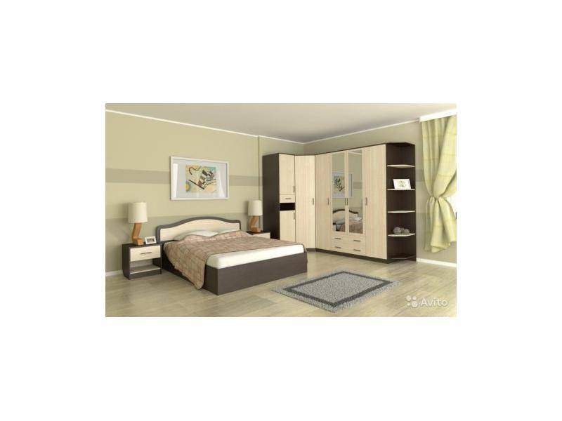 мебель для спальни с угловым шкафом №1 в Нижневартовске