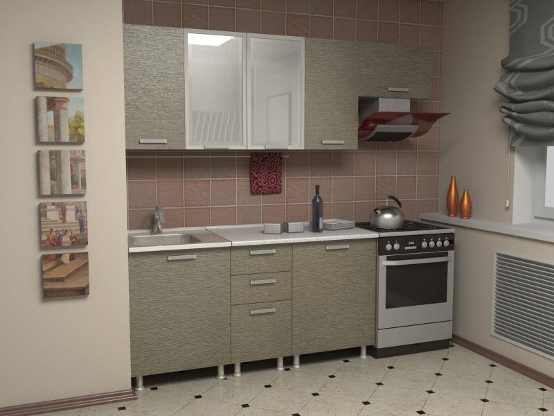 кухня прямая азалия комплектация 5 в Нижневартовске