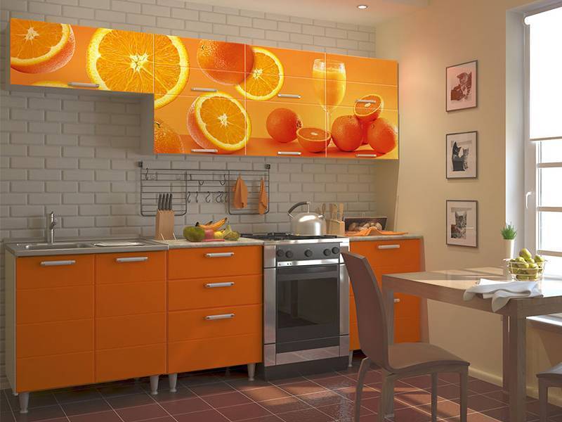 кухонный гарнитур прямой 13 фотопечать в Нижневартовске