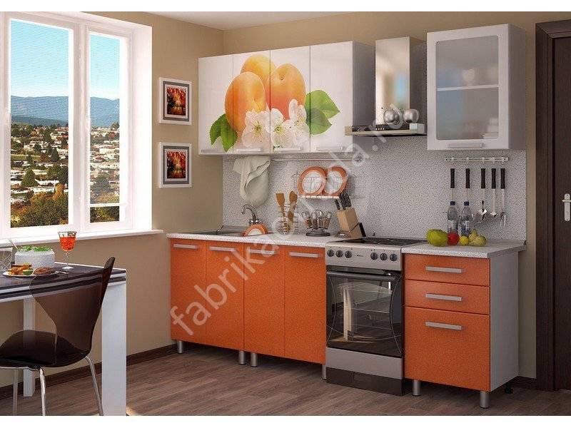 кухня персик (оранжевые блестки) в Нижневартовске