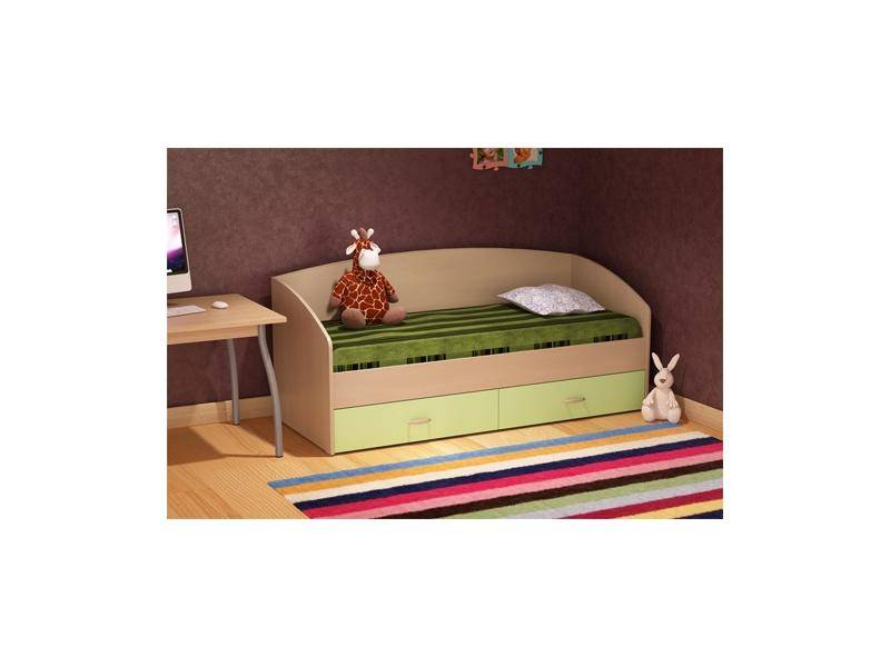 кровать детская с задней спинкой сандра 1-190 в Нижневартовске