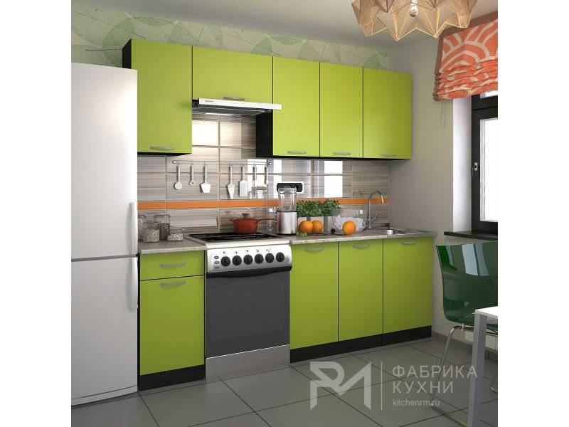 кухня эконом зеленое яблоко в Нижневартовске