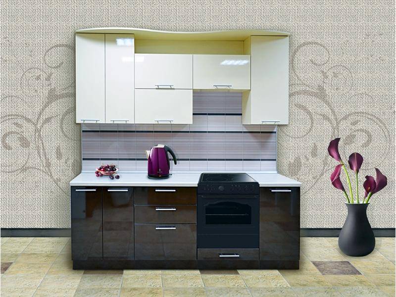 небольшая прямая кухня в Нижневартовске