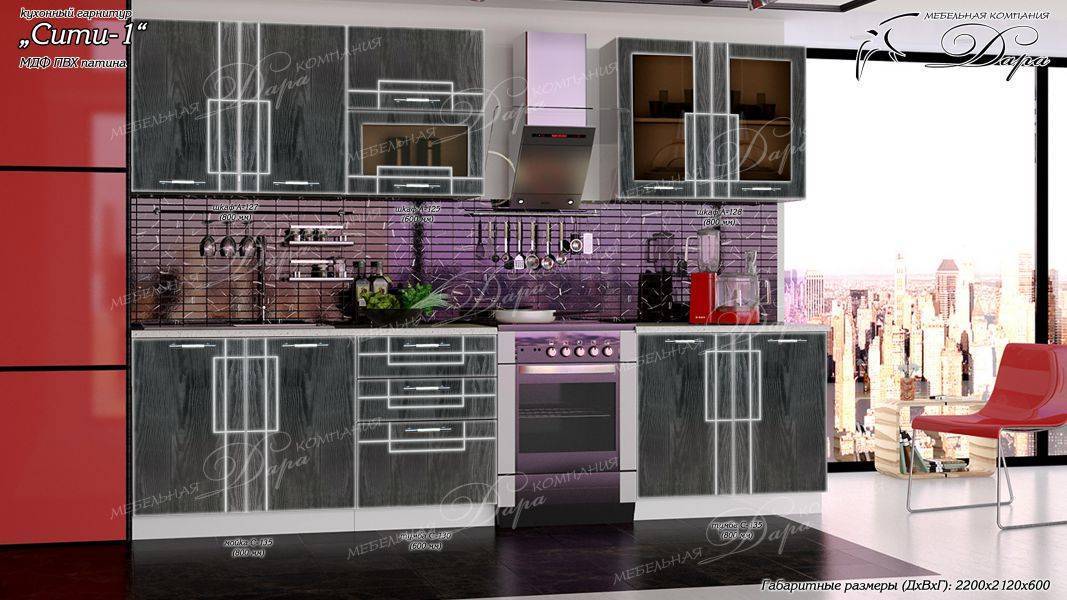 кухонный гарнитур сити-1 в Нижневартовске