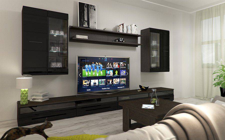 гостиная летиция в чёрном глянце в Нижневартовске