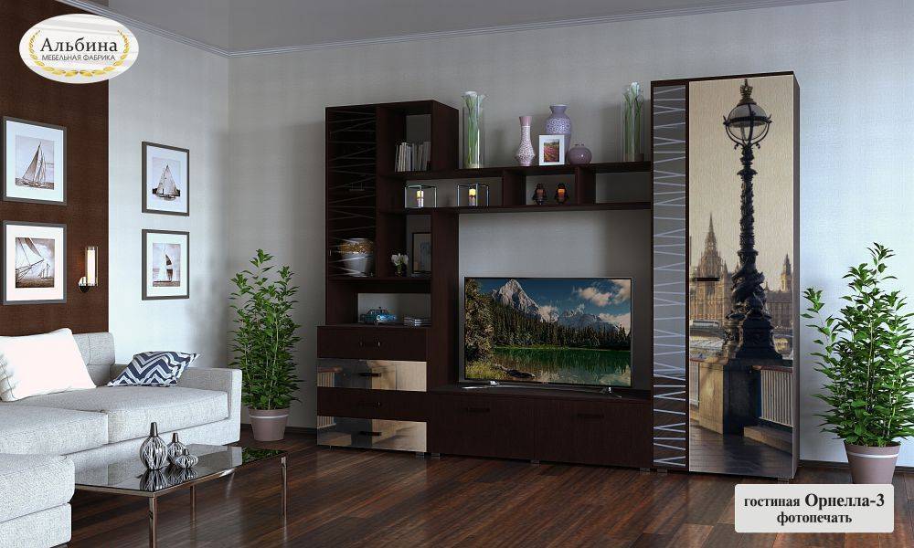 гостиная стенка орнелла 3 с фотопечатью в Нижневартовске