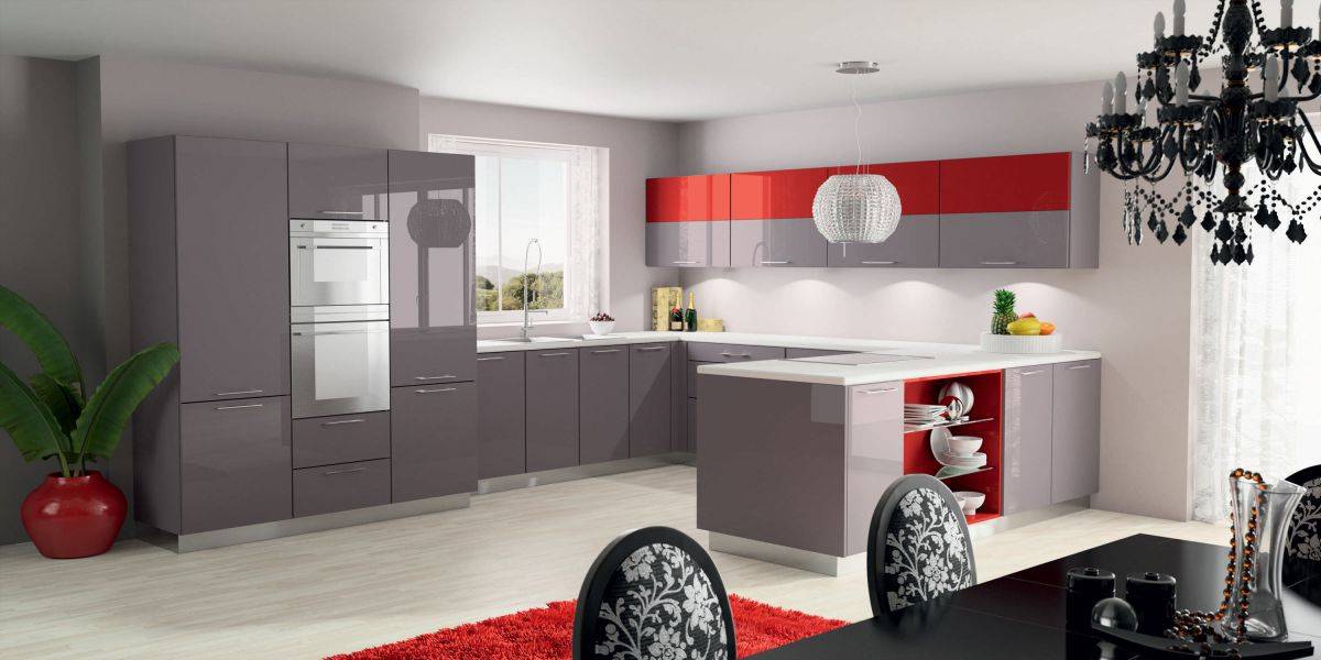 современная большая кухня в Нижневартовске