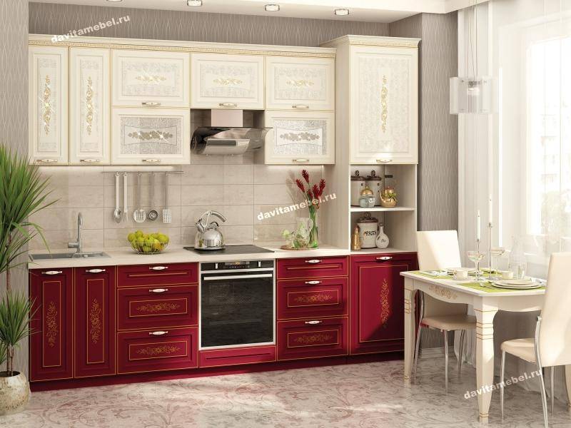 кухонный гарнитур прямой виктория в Нижневартовске