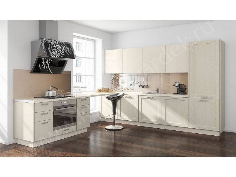 просторная светлая кухня бэлла беж в Нижневартовске