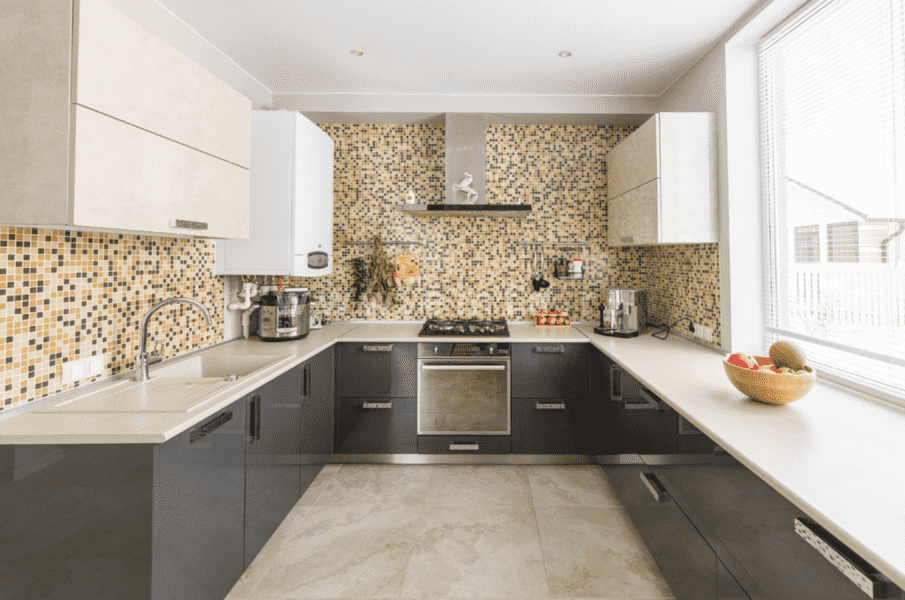 п-образная угловая кухня glance в Нижневартовске