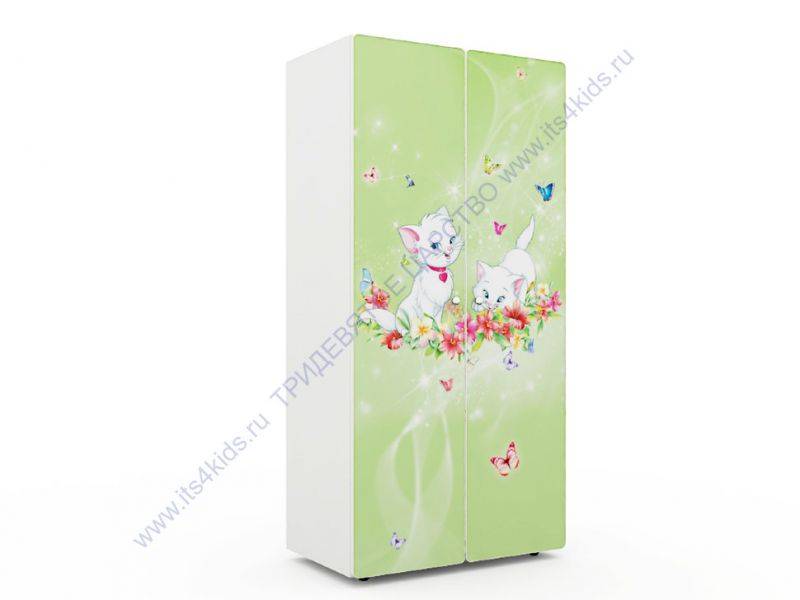 шкаф в детскую китти зеленая в Нижневартовске
