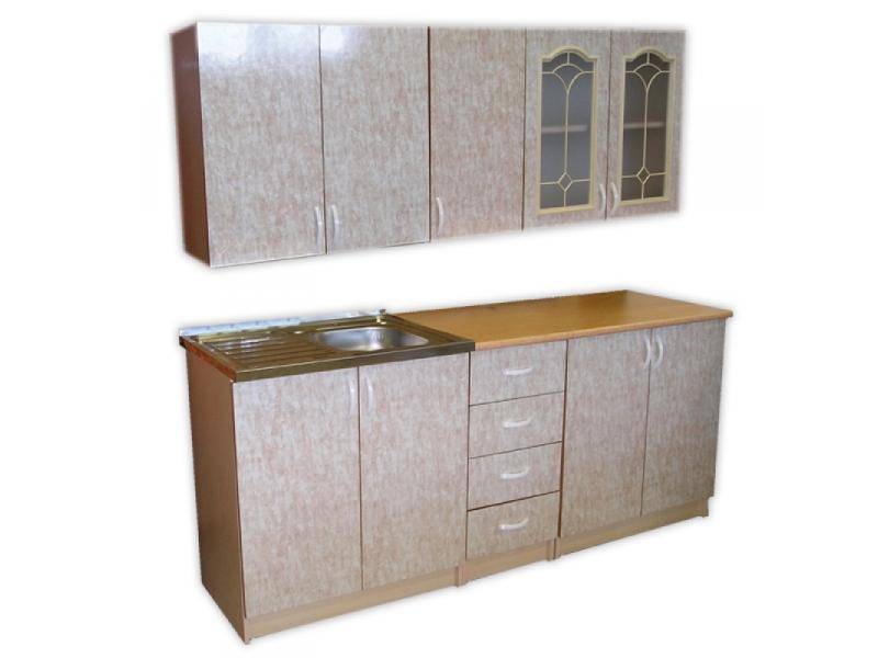 кухня прямая витраж в Нижневартовске