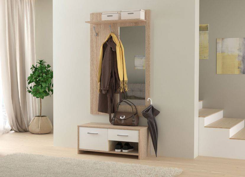 компактная прихожая стелс дуб сонома/белый в Нижневартовске