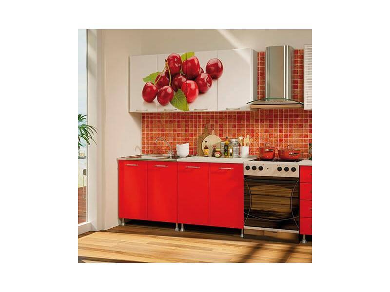 кухня с фотопечатью вишня в Нижневартовске