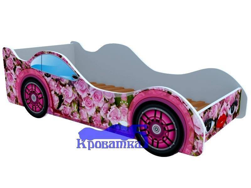 кровать-машина розовые розы в Нижневартовске