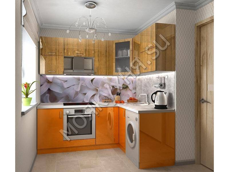 яркая угловая кухня в Нижневартовске