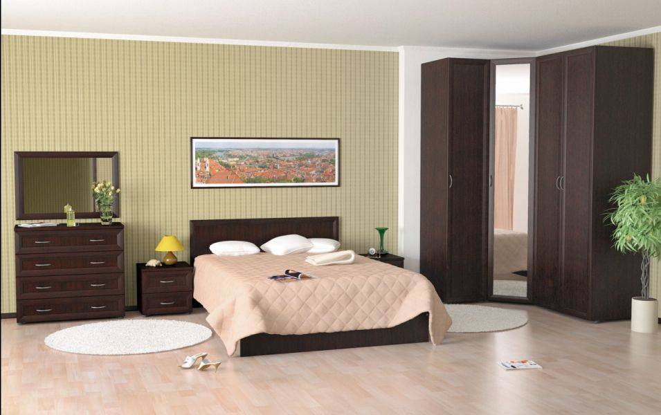 спальня береста с угловым шкафом в Нижневартовске