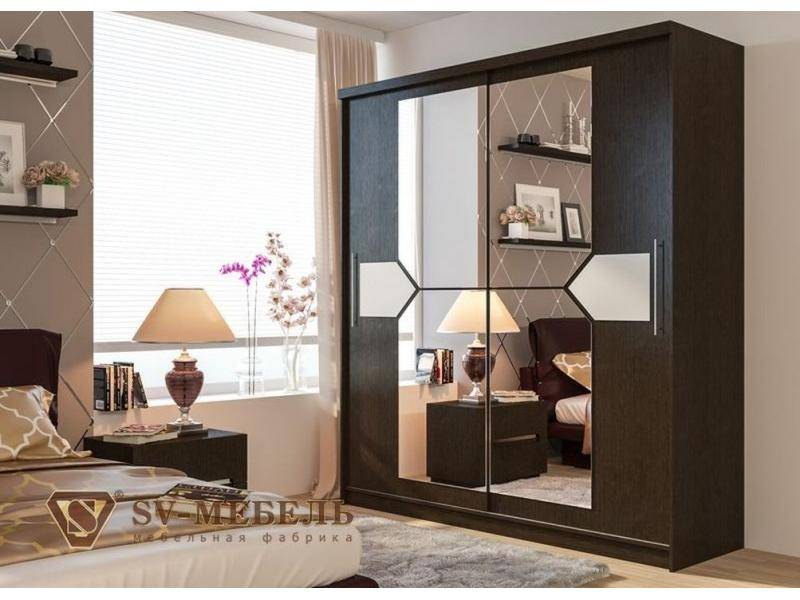 шкаф-купе 15 с отделкой из декоративного стекла в Нижневартовске