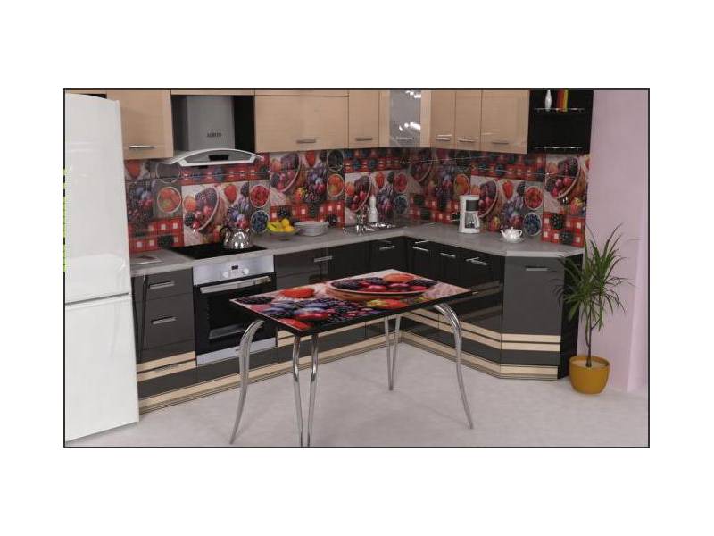 кухня угловая лесные ягоды в Нижневартовске