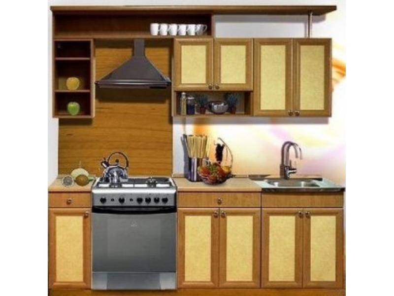 кухонный гарнитур бежевый-oльха в Нижневартовске