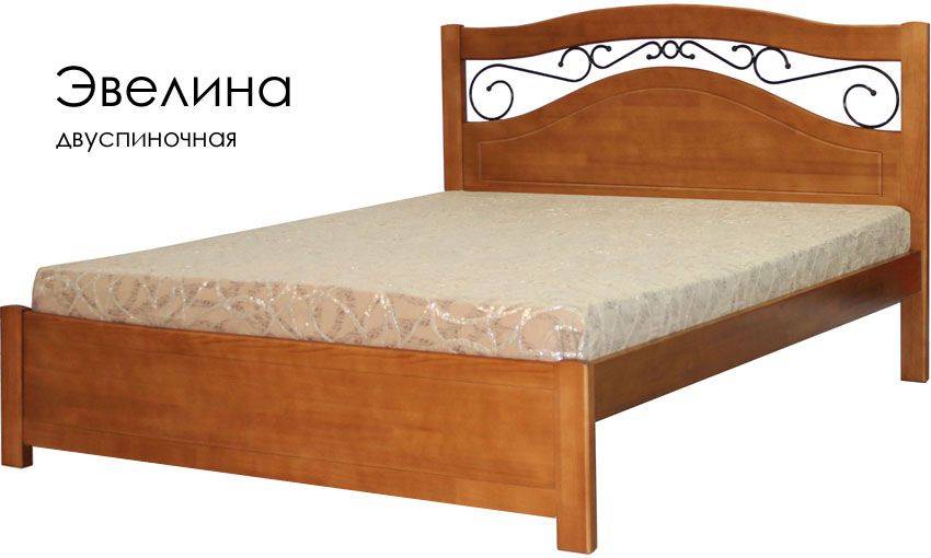 деревянная с ковкой кровать эвелина в Нижневартовске