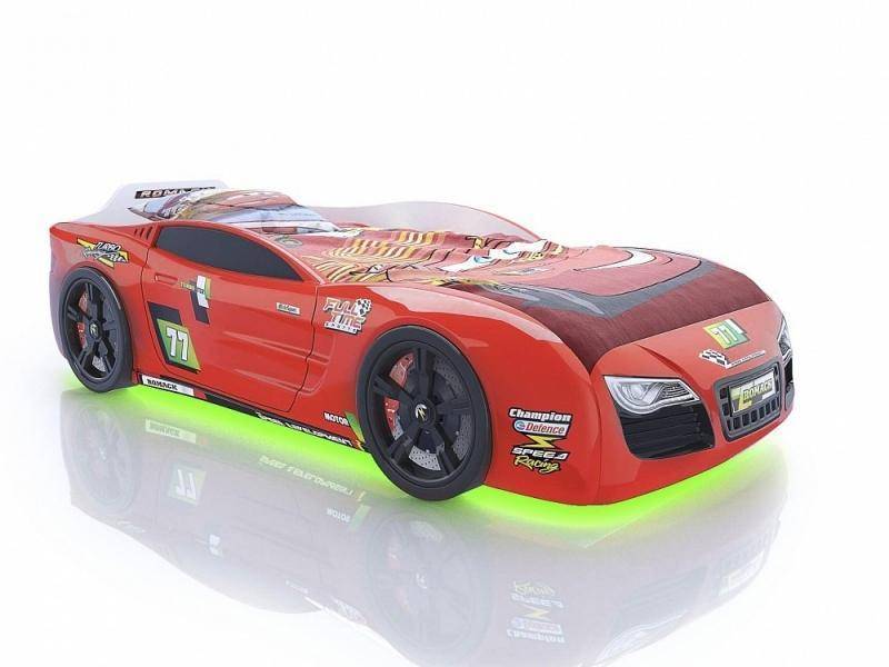 кровать-машина renner 2 красная в Нижневартовске