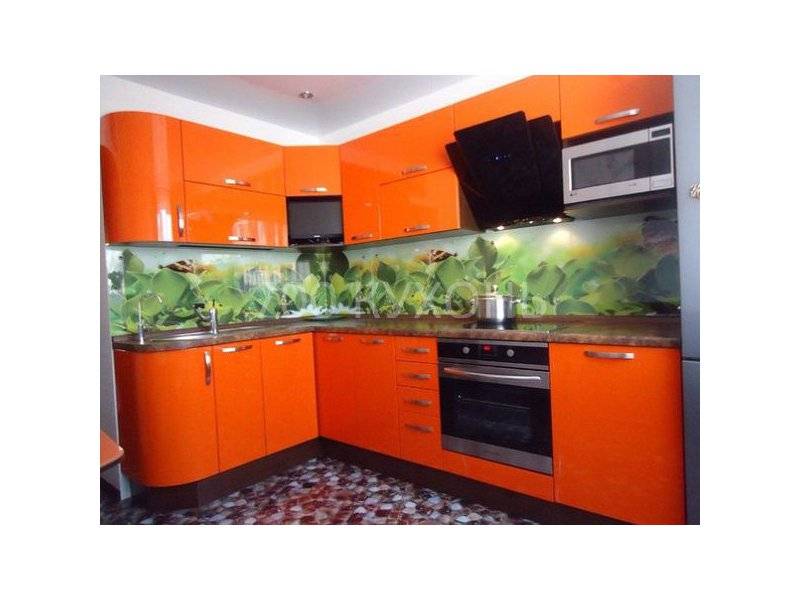 кухонный гарнитур оранжевый в Нижневартовске